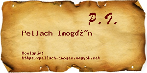 Pellach Imogén névjegykártya